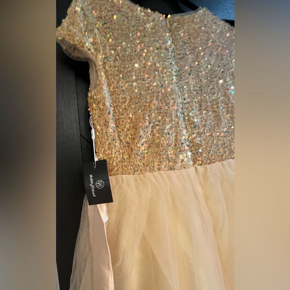 Girls sz 16 formal, flower girl, jr bridesmaid floor length gown - Picture 3 of 4